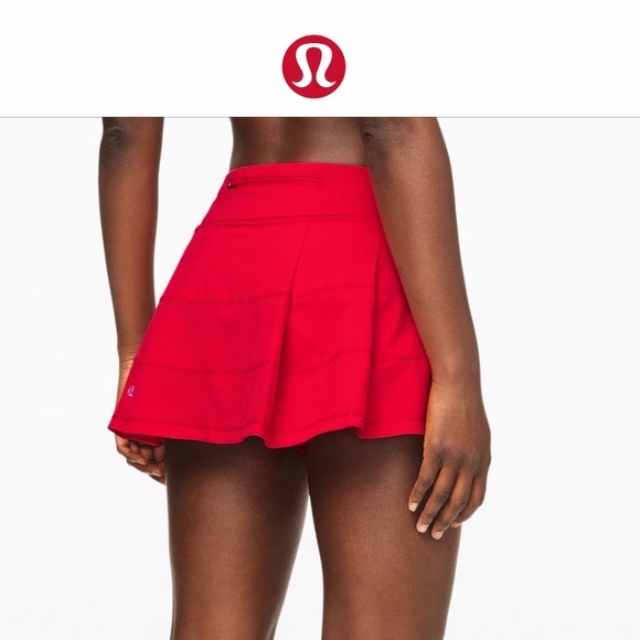 NWT Lululemon PACE RIVAL Tennis Skirt RED 4 6 8 R - Picture 9 of 10